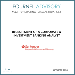RECRUITMENT OF A CORPORATE & INVESTMENT BANKING ANALYST